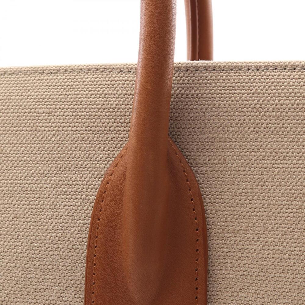 Saint Laurent Sac de Jour Tote Bag Canvas Leather Beige Brown - Picture 7 of 7